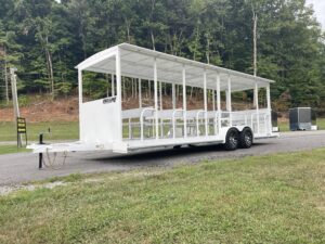 Read more about the article Introducing the New Pro-Line Passenger Tram Trailer: A Revolution in Group Transport