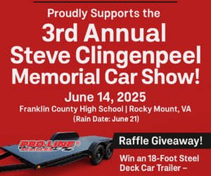 Read more about the article Pro-Line Trailers Proudly Supports the 3rd Annual Steve Clingenpeel Memorial Car Show