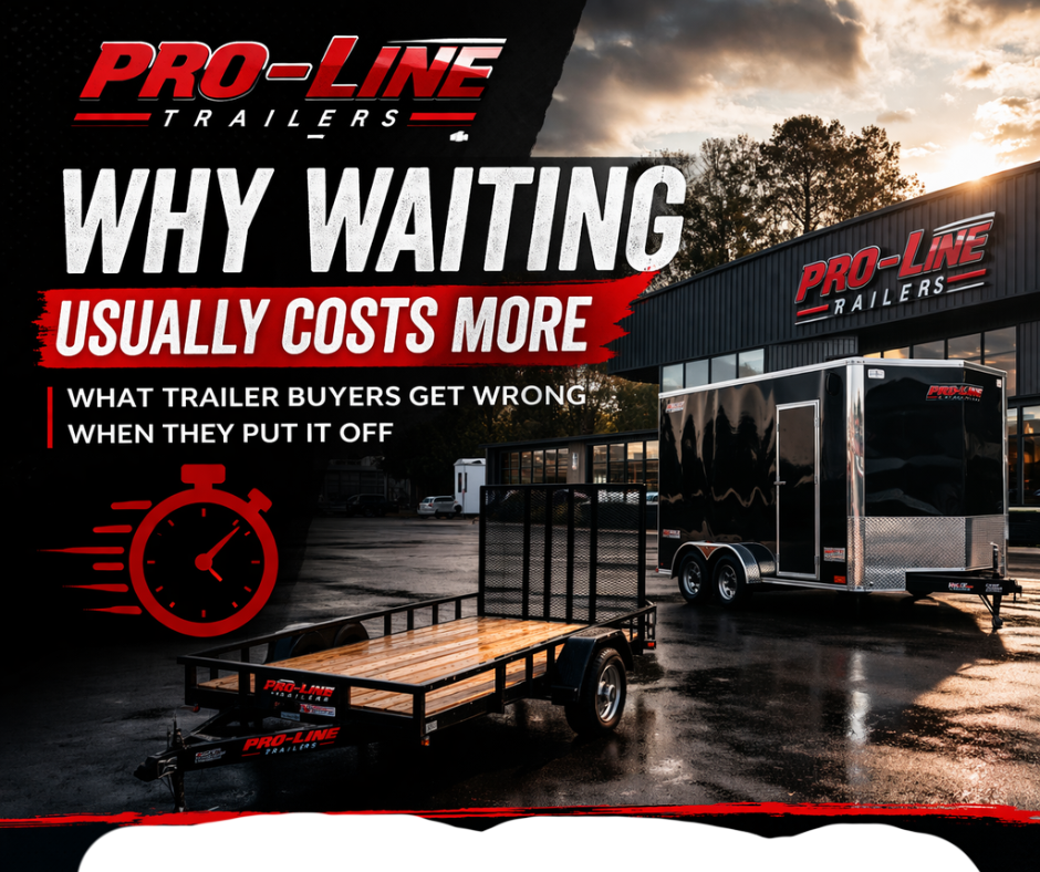 Read more about the article Why Waiting Usually Costs More: What Trailer Buyers Get Wrong When They Put It Off