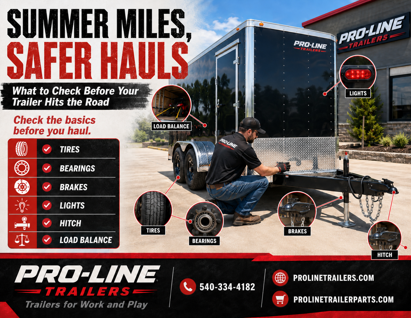 Read more about the article Summer Miles, Safer Hauls: What to Check Before Your Trailer Hits the Road