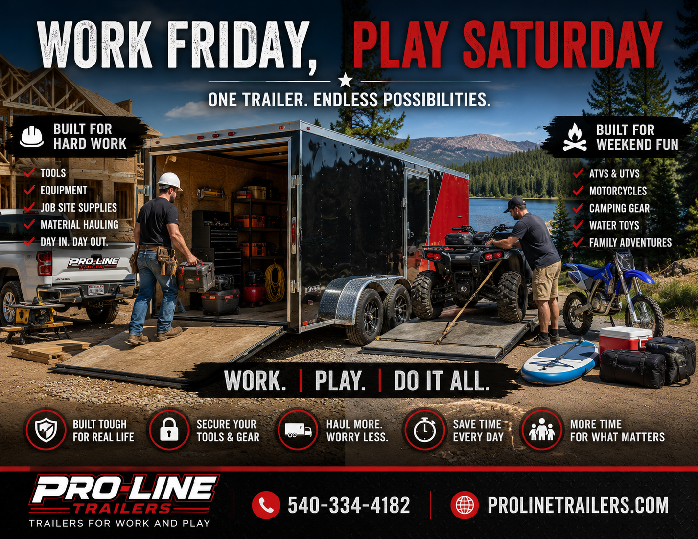 Read more about the article Work Friday, Play Saturday: How to Choose a Trailer That Handles Both