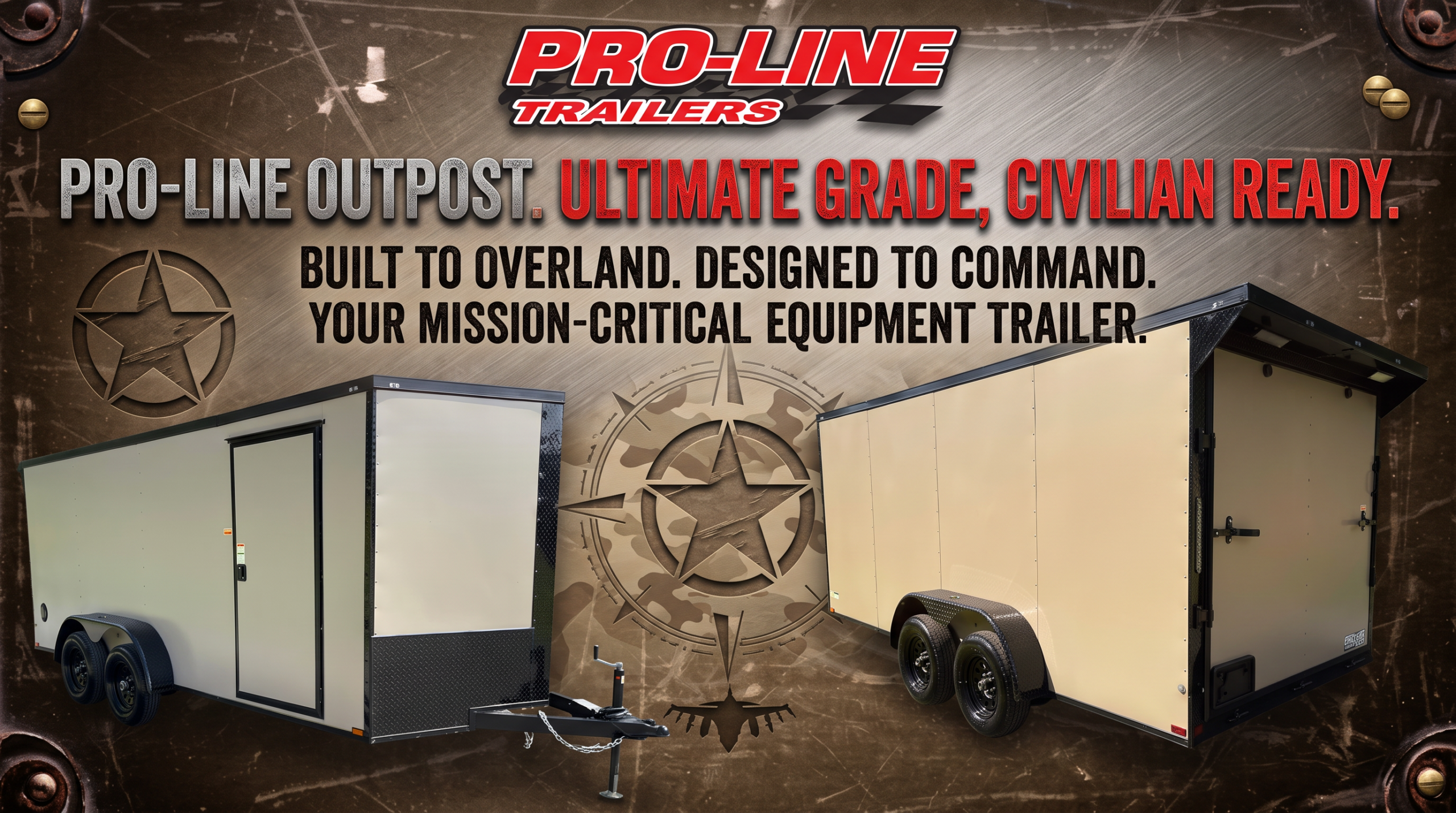 Tan 7x16 Enclosed
